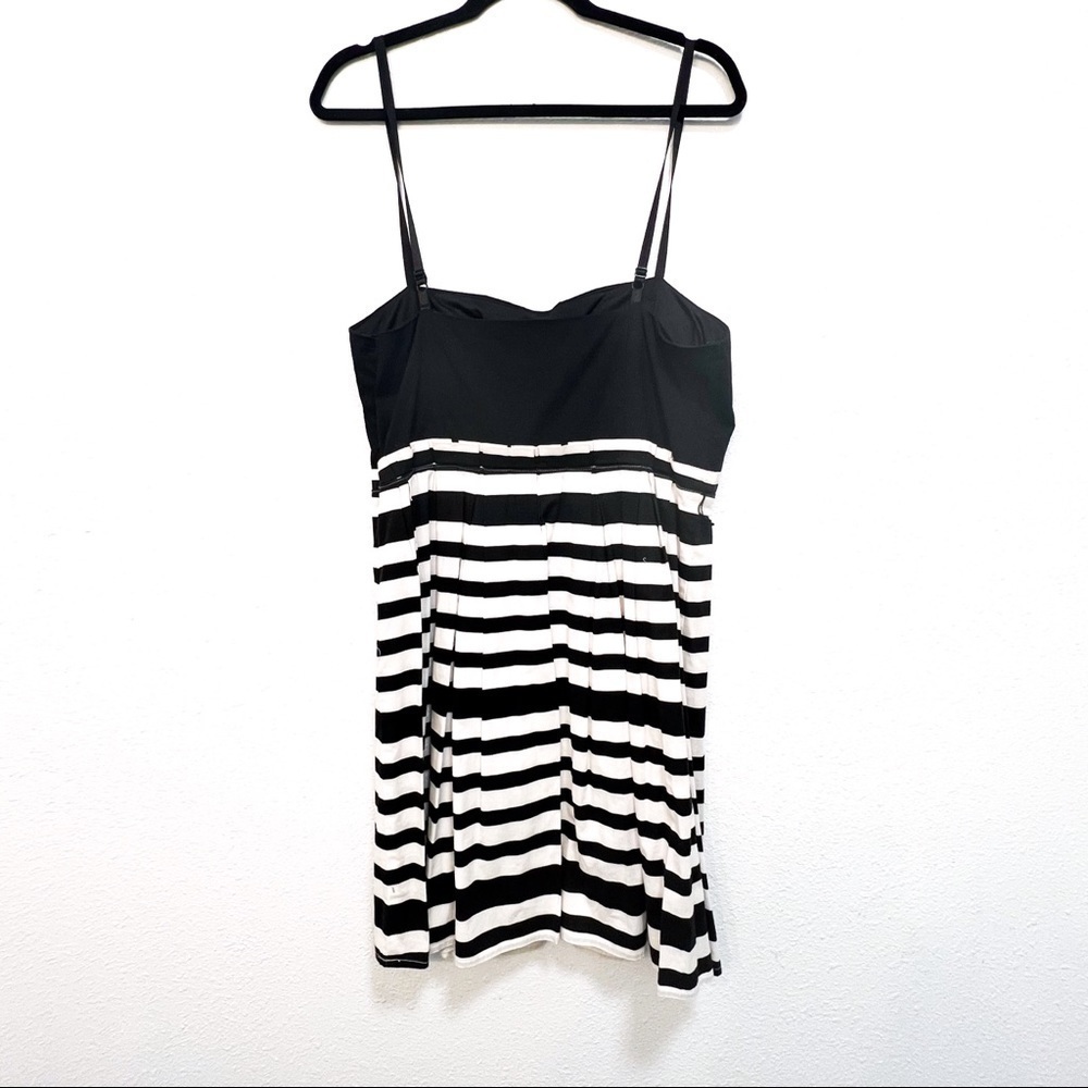 City triangles fit and flare striped dress